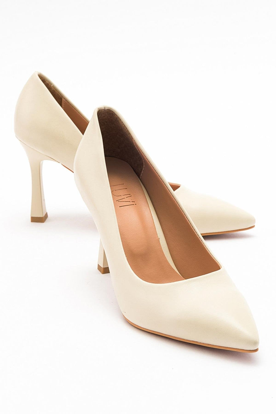 Forest Cream Beige Pointed Toe Pump