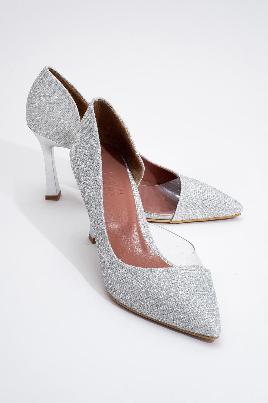 Ursula - Silver Metallic Heeled Shoe