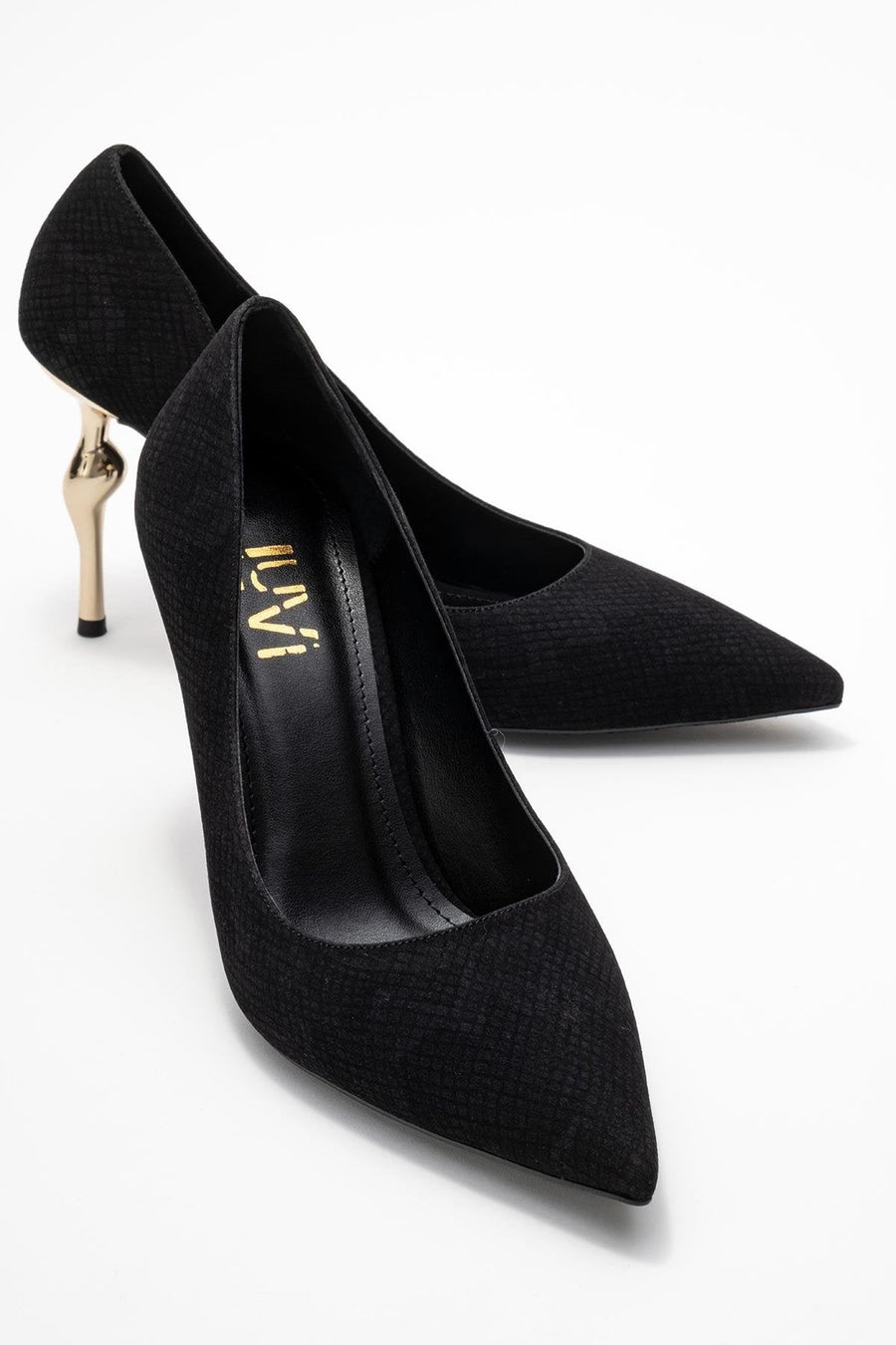Hudson - Black Patterned Pump