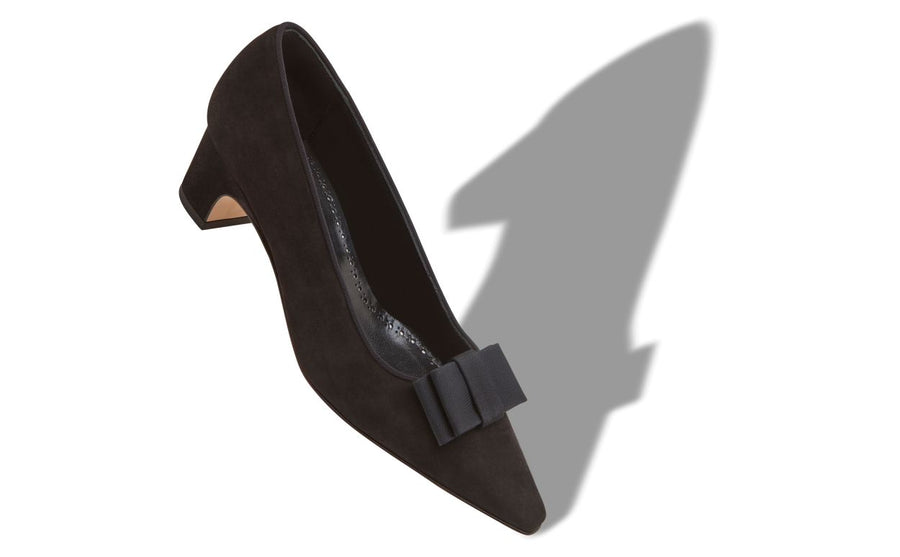 Marcella Flame Black Bow Detail Pumps