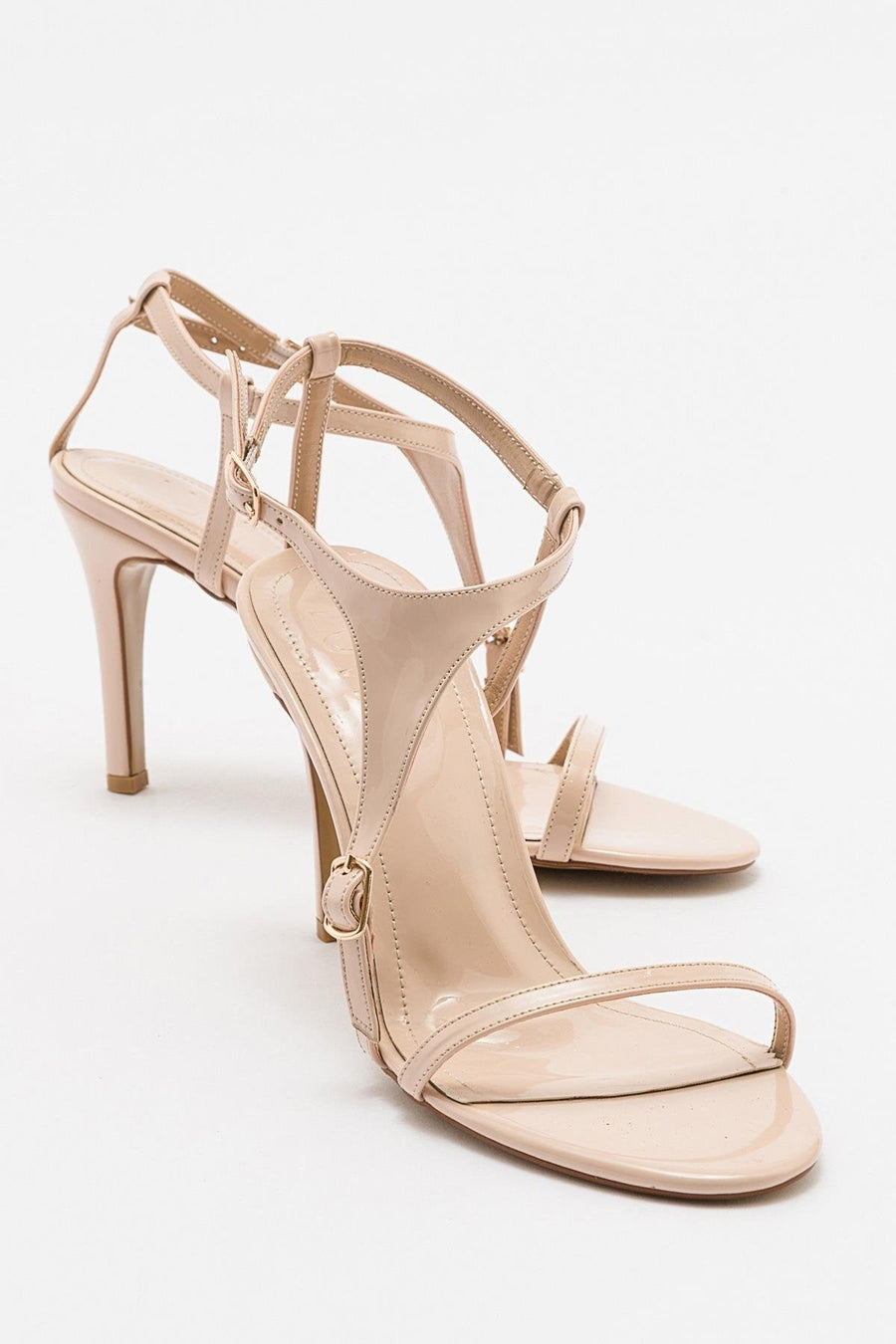 Molde - Beige Patent Stiletto Heel Shoe