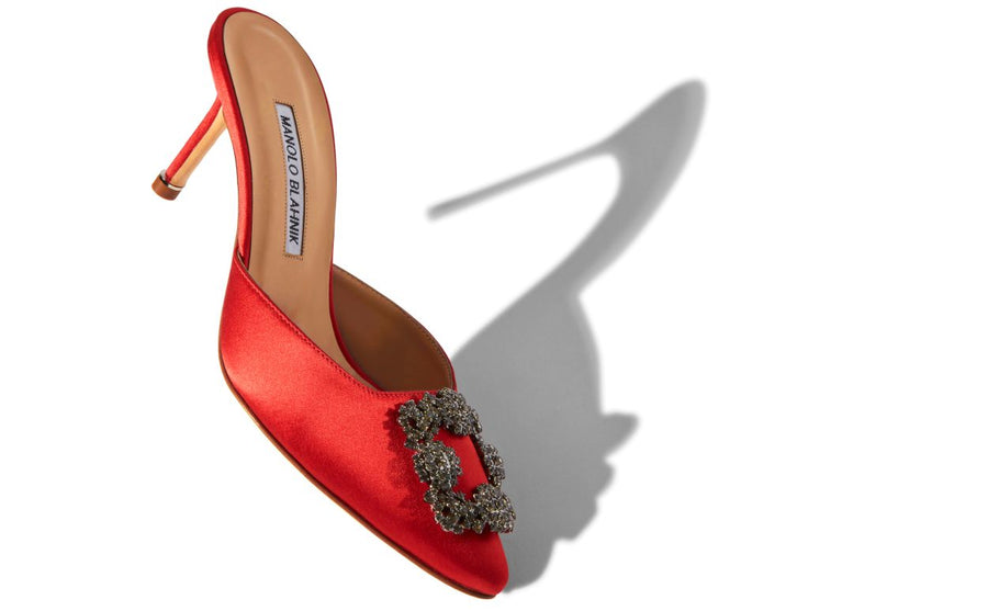 Rosalie Dream Red Jewel Buckle Mules
