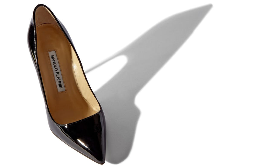 Fiorella Bloom Black Pointed Toe Pumps