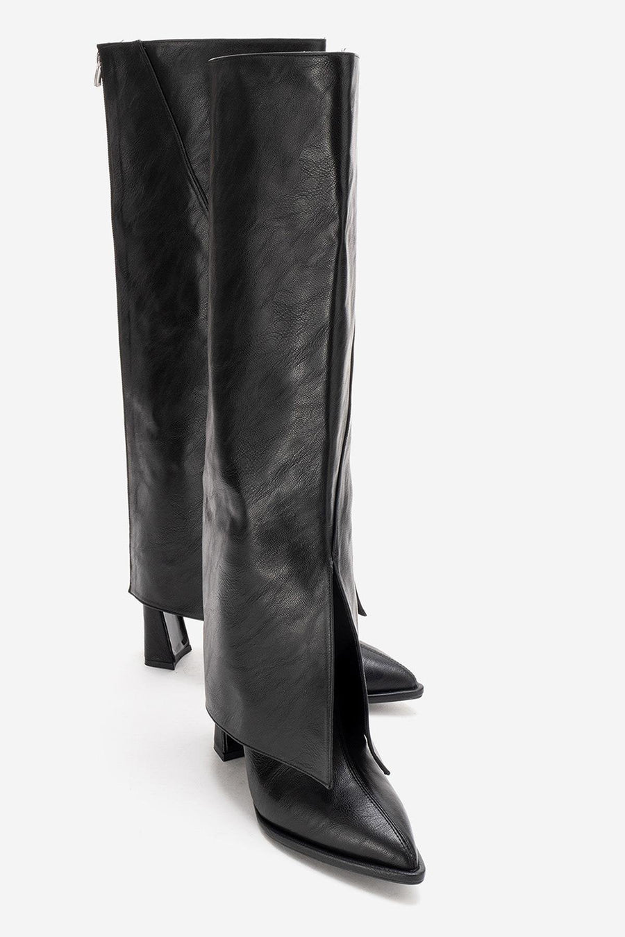 AJA - Black Block Heel Boot