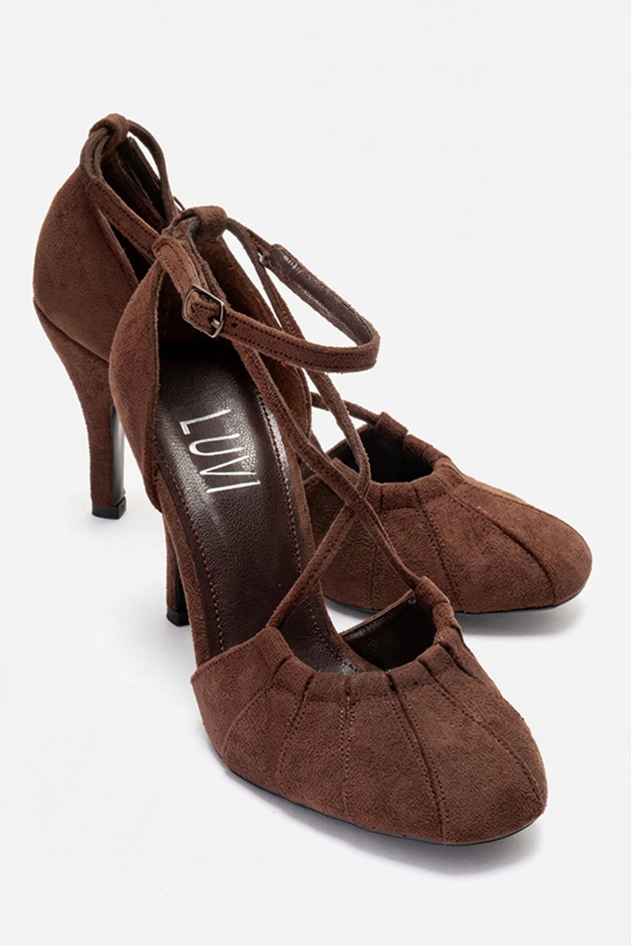 ELIZA - Brown Suede Stiletto Pump