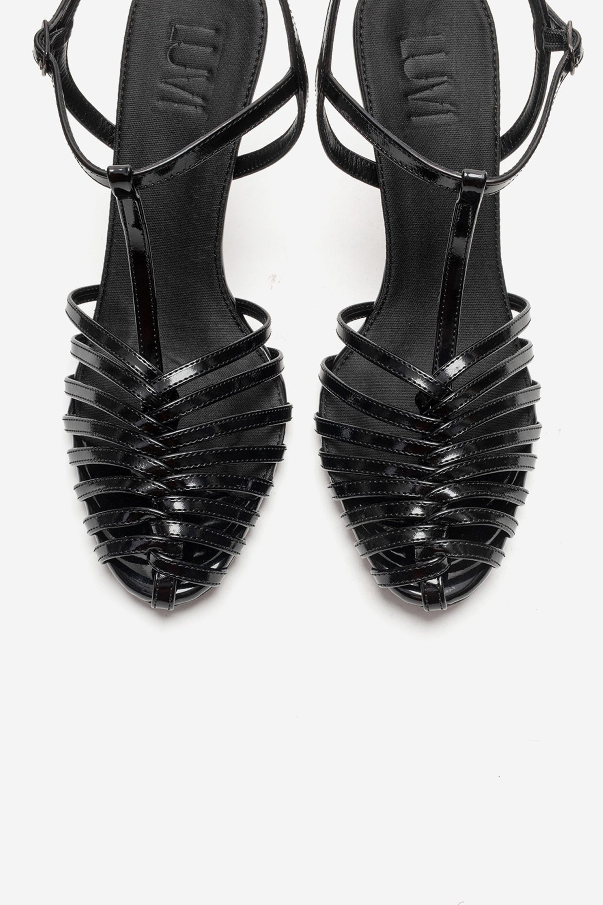 PASION - Black Stiletto Pump – side view showing leather, black, SimmiUnique