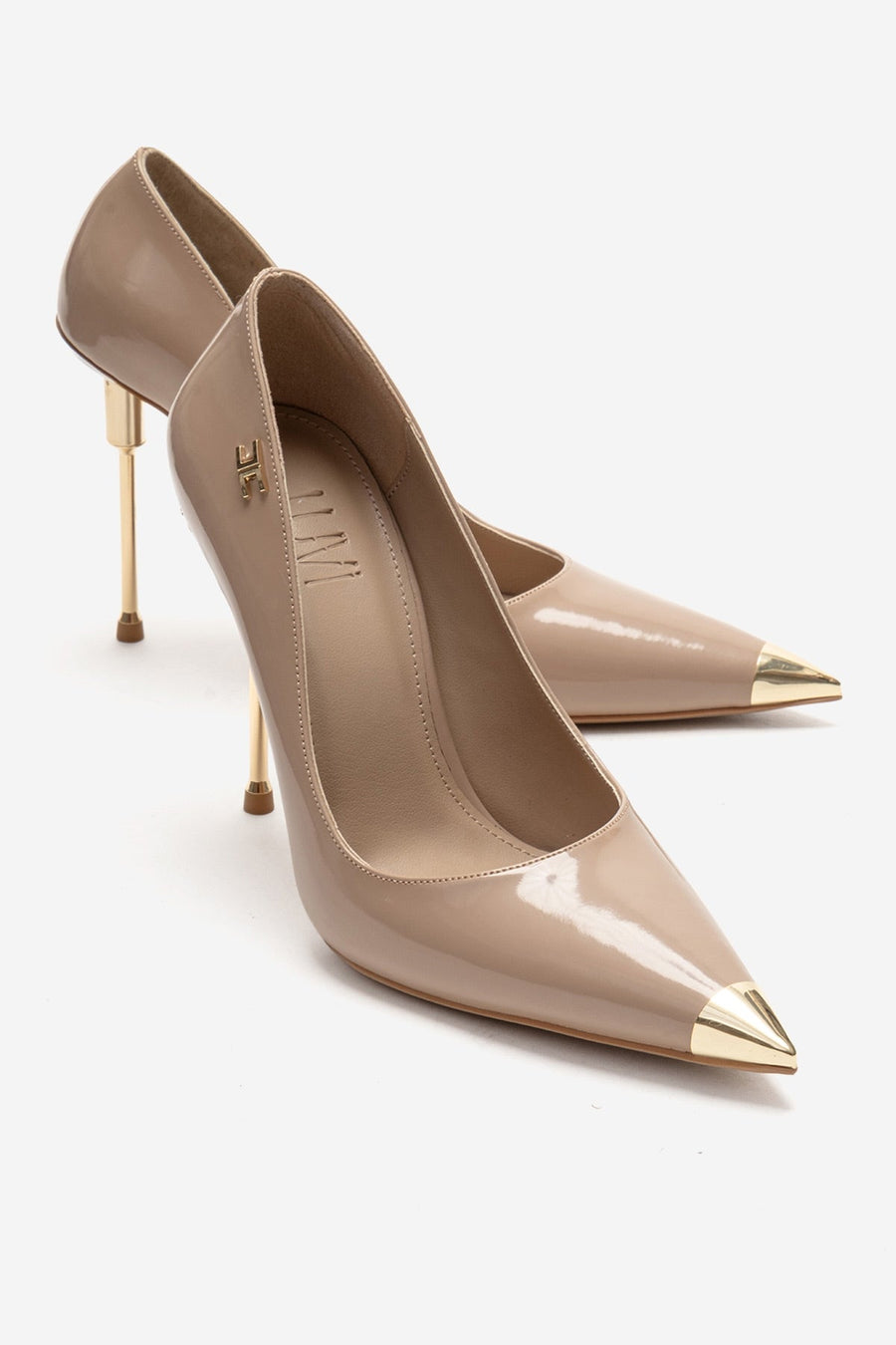 CARLAS - Beige Patent Stiletto Pump