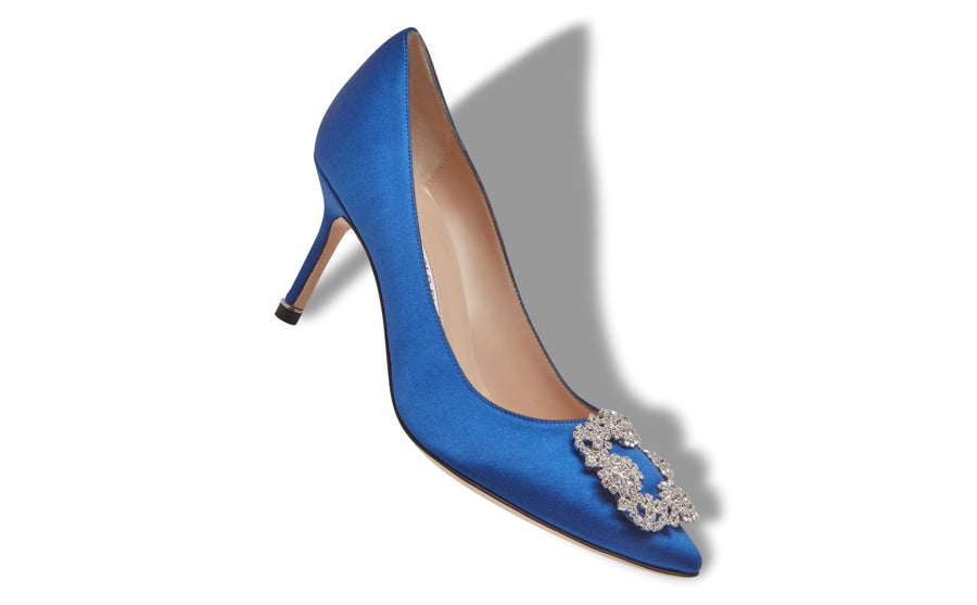 Cressida Dawn Blue Jewel Buckle Pumps
