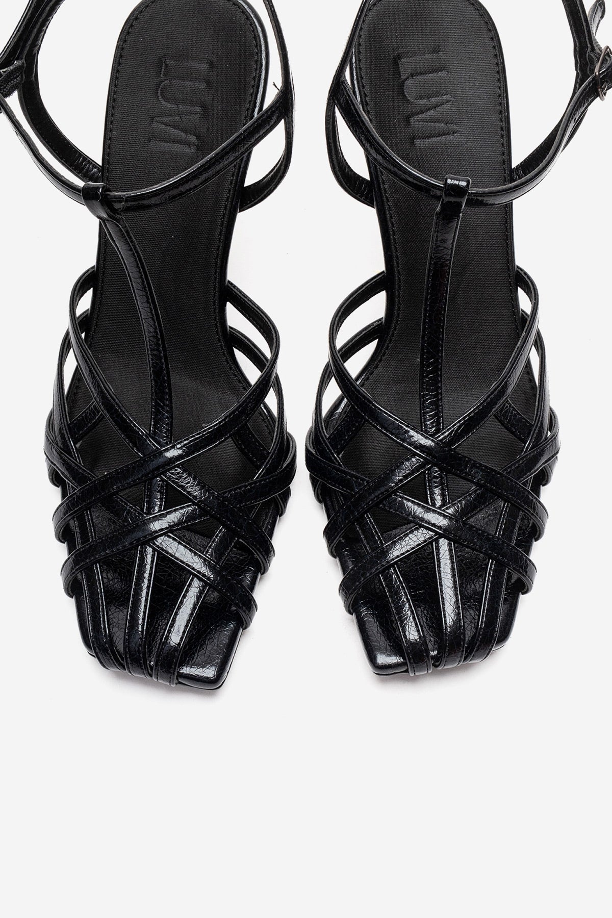 ALLOS - Black Stiletto Pump – side view showing leather, black, SimmiUnique