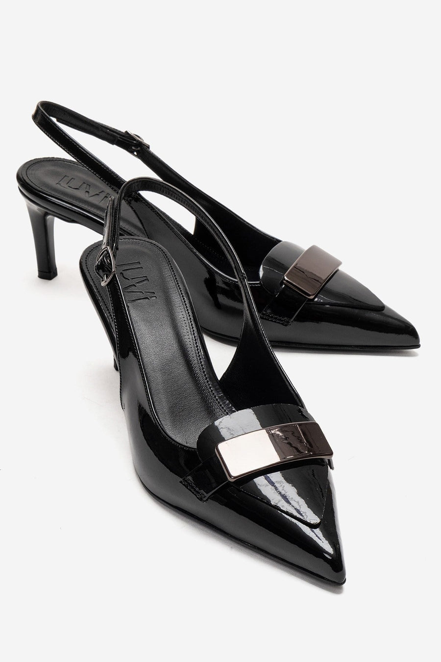 SOLLENNE - Black Stiletto Pump