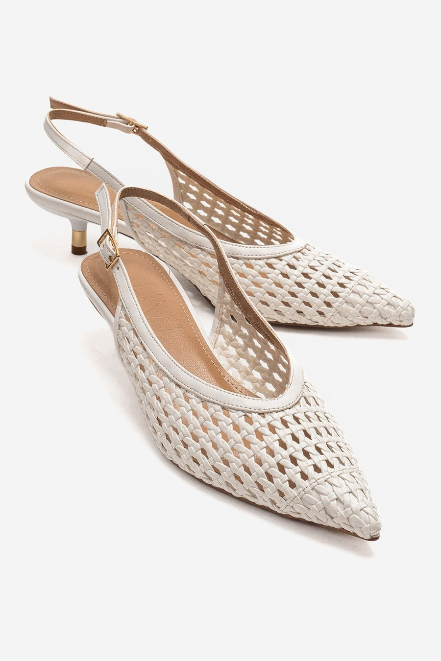 Orelis - White Kitten Heel