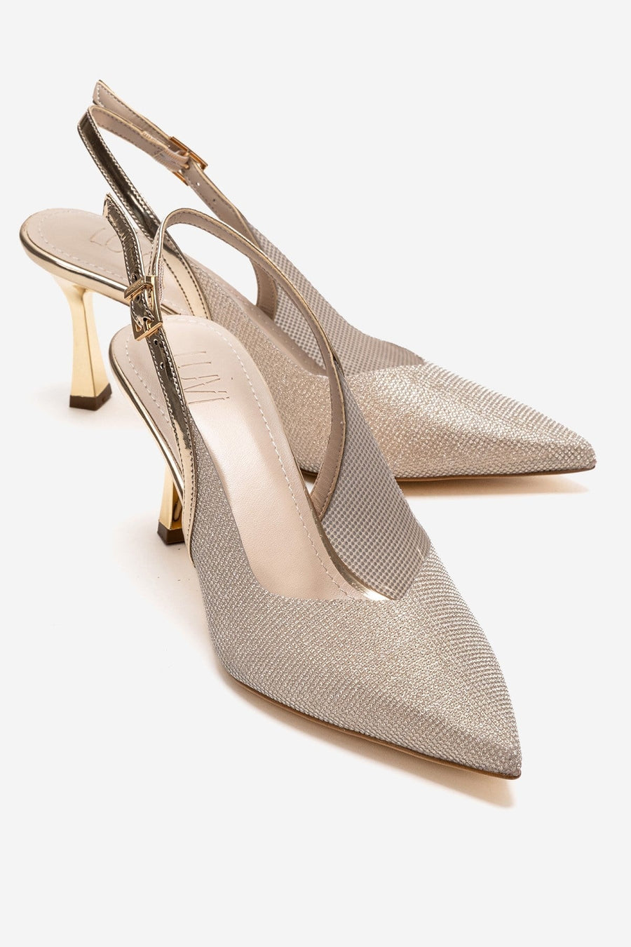 Dorata - Gold Embellished Stiletto Pump