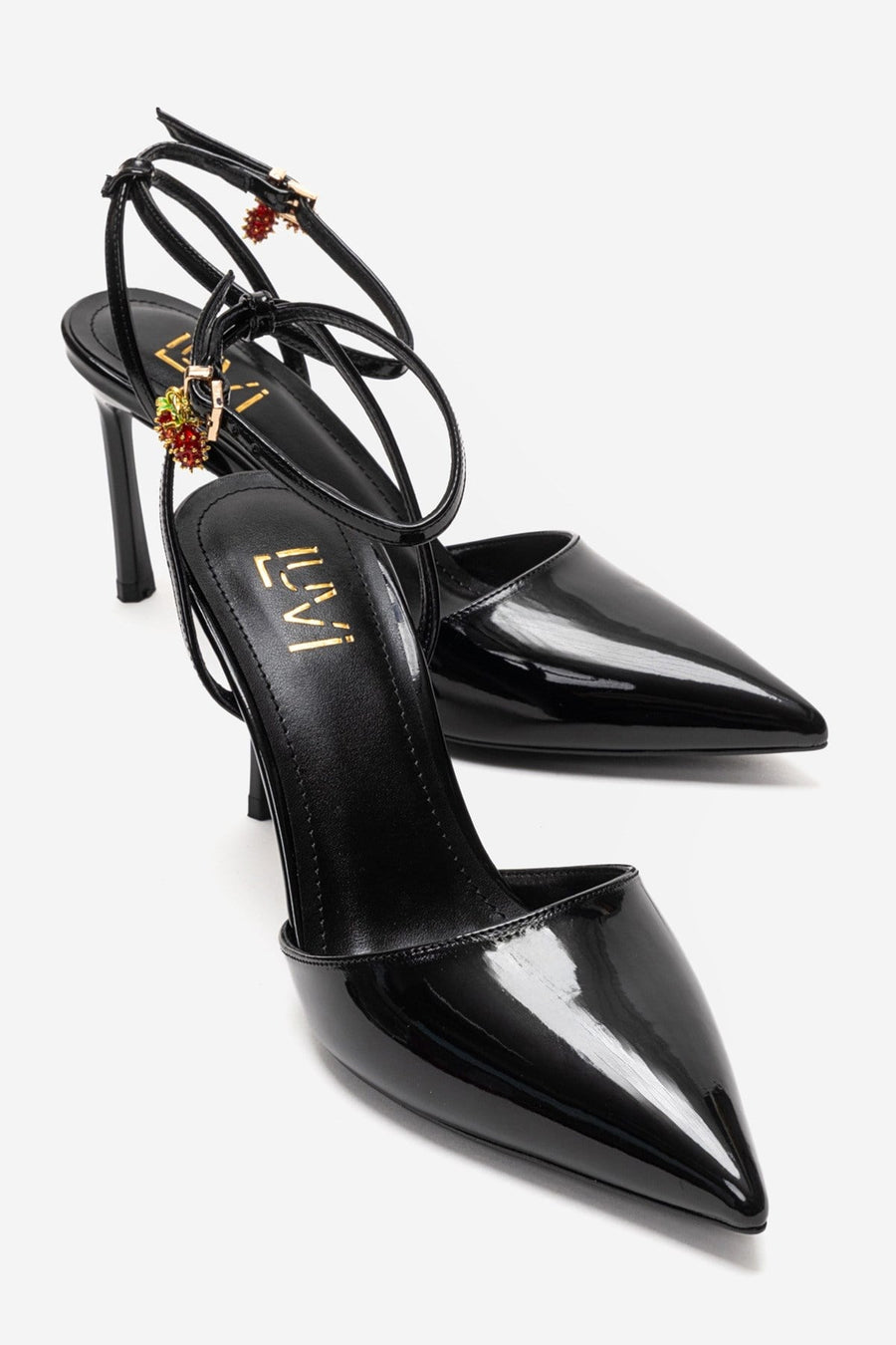 THALIA - Black Patent Stiletto Pump