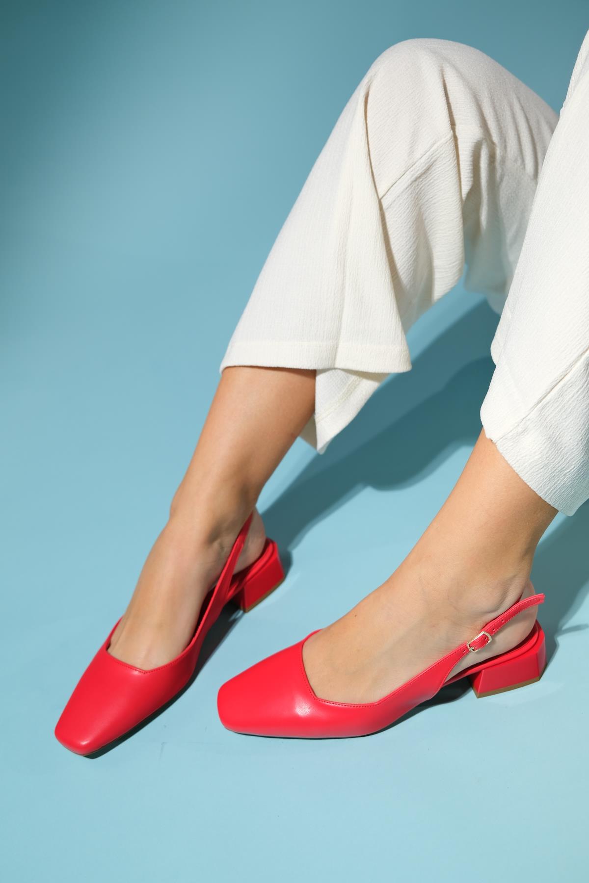 State - Red Heeled Shoe – side view showing leather, red, SimmiUnique