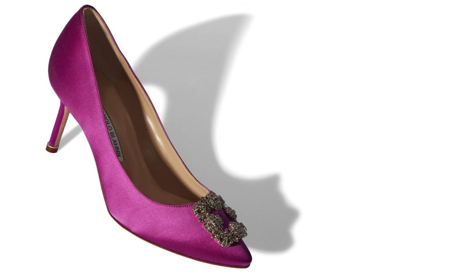 Estelle Bloom Pink Jewel Buckle Pumps
