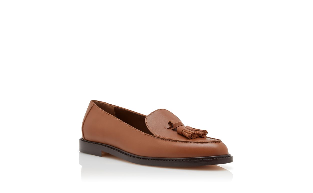 Valentina Muse Brown Signature Loafers – top view showing brown refined detailing, SimmiUnique