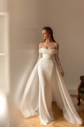 Aretta Tulle Mermaid Wedding Dress | SimmiUnique