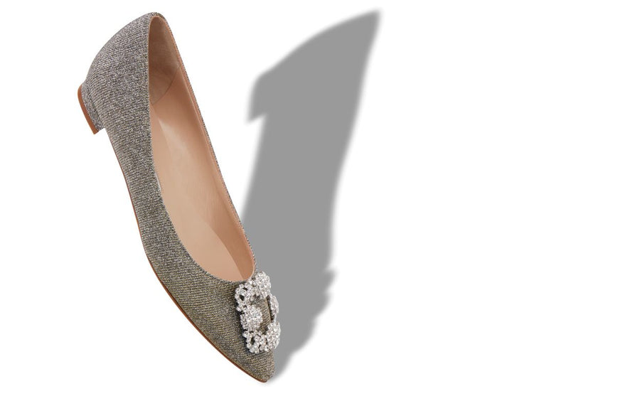 Vivienne Jewel Silver Jewel Buckle Pumps