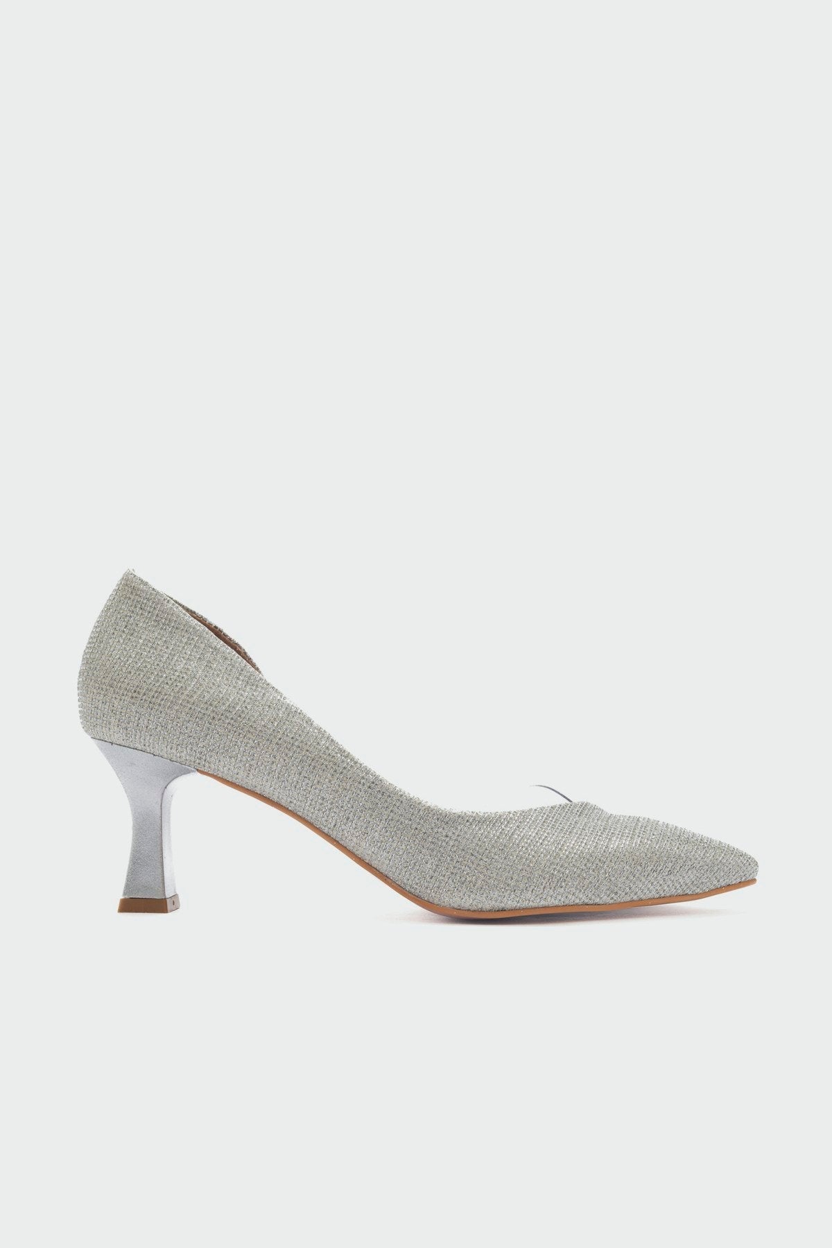 Vera Lame Glitter Pointed Toe Pump – top view showing leather, glitter, SimmiUnique