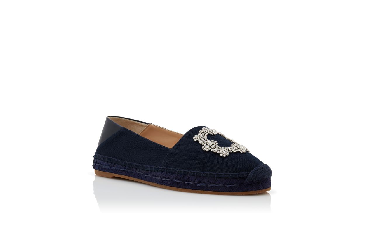 Delphine Élan Blue Round Toe Espadrilles – top view showing blue round toe, SimmiUnique