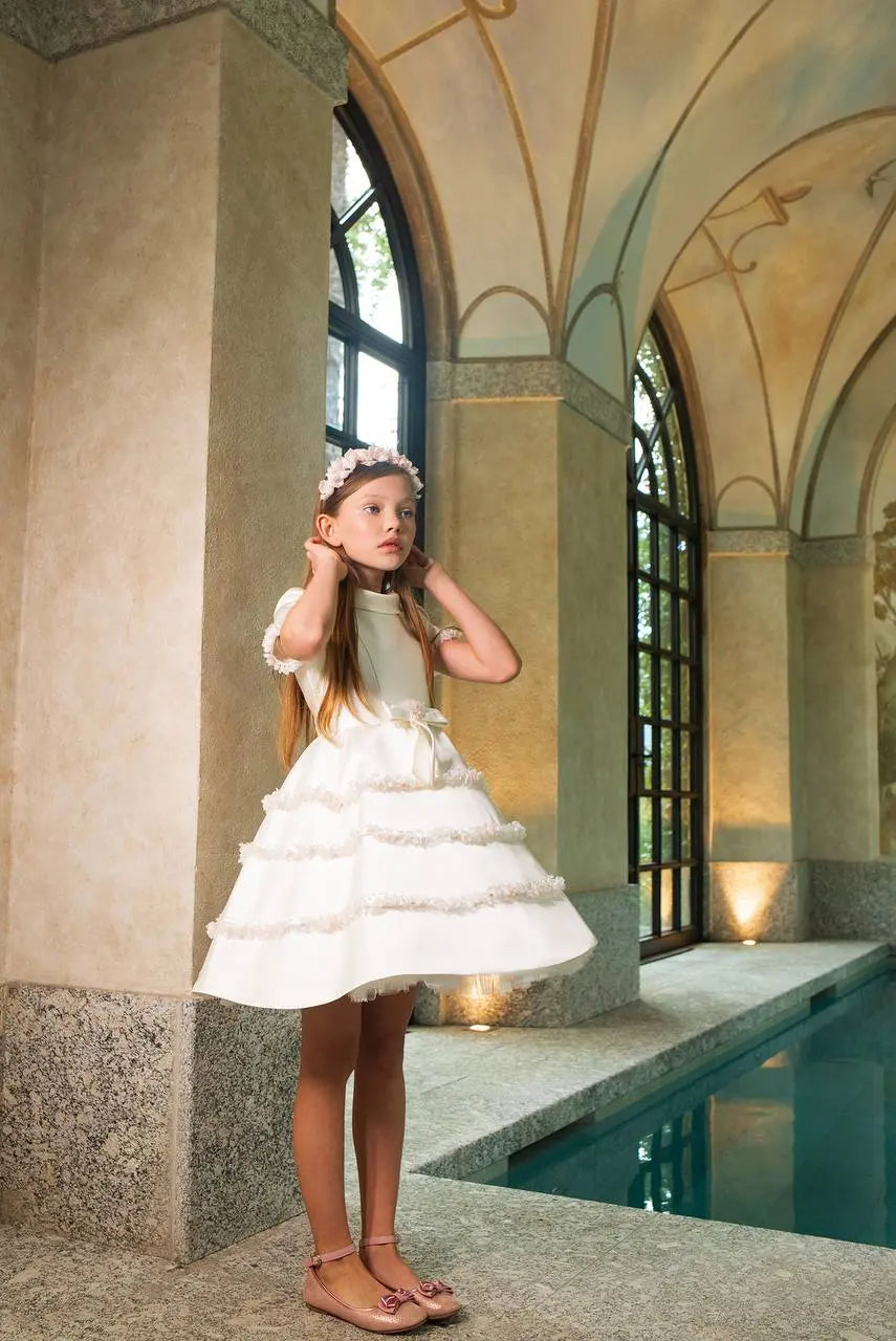 ANETA CHRISTENING WHİTE DRESS GABRİEL cemrestore