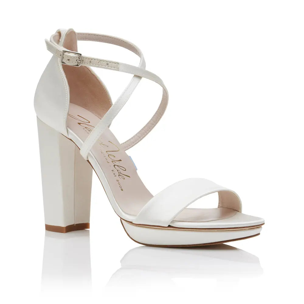 ARABELLA BLOCK IVORY flordeashoes