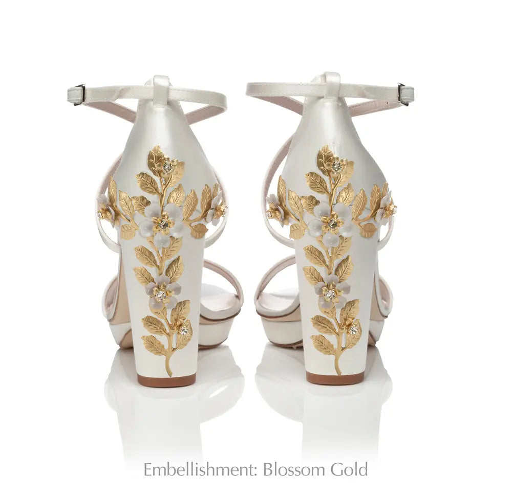 ARABELLA BLOCK IVORY flordeashoes