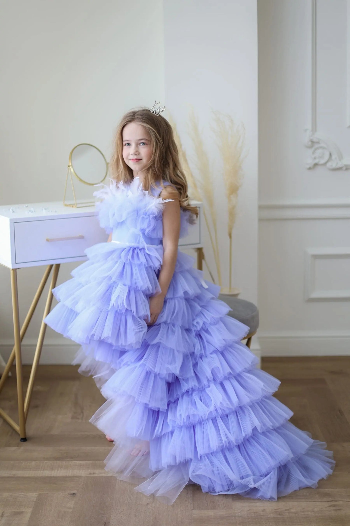 Alana Princess mermaid-style party dress in lavender - photo 1