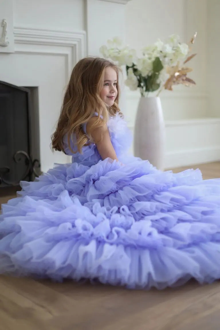 Alana Princess mermaid-style party dress in lavender - photo 2