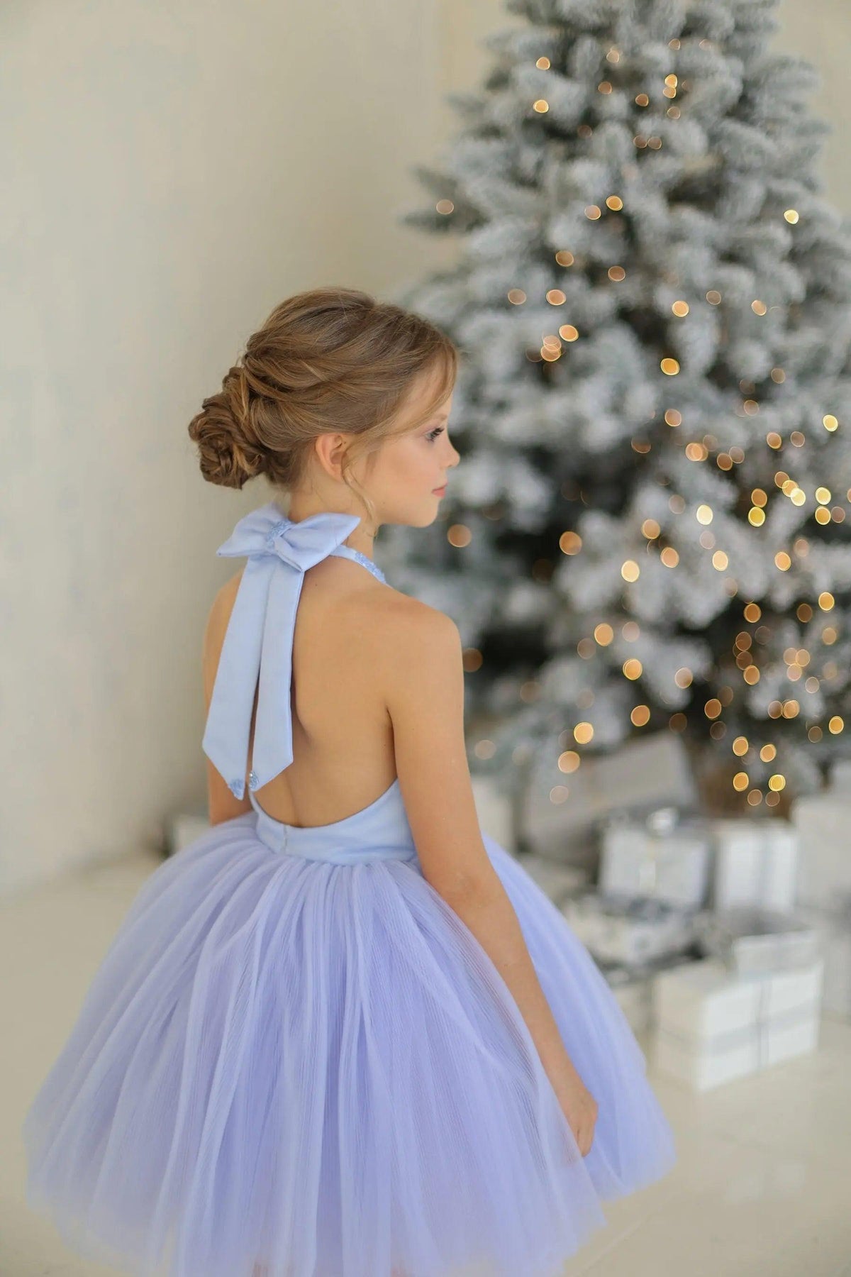 Alana Princess mermaid-style party dress in gold - photo 7