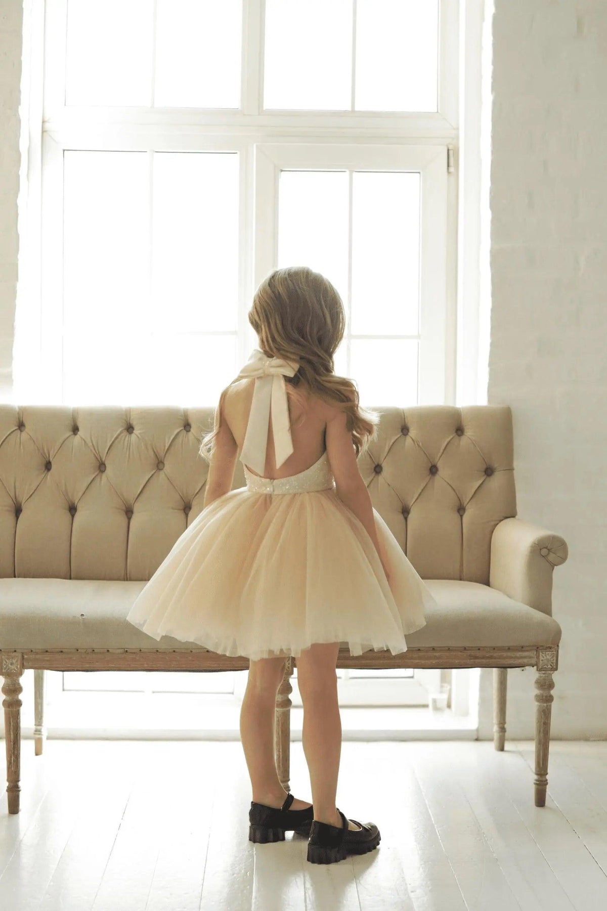 Alana Princess mermaid-style party dress in gold - photo 18