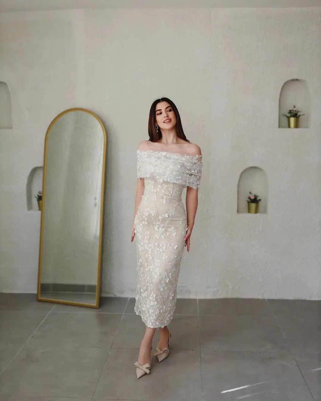 Dress Aria Satin sea – photo 8