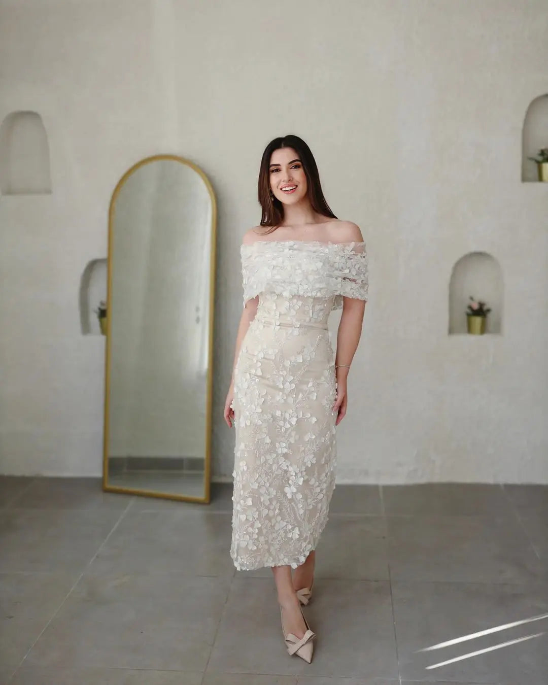 Dress Aria Satin sea – photo 10