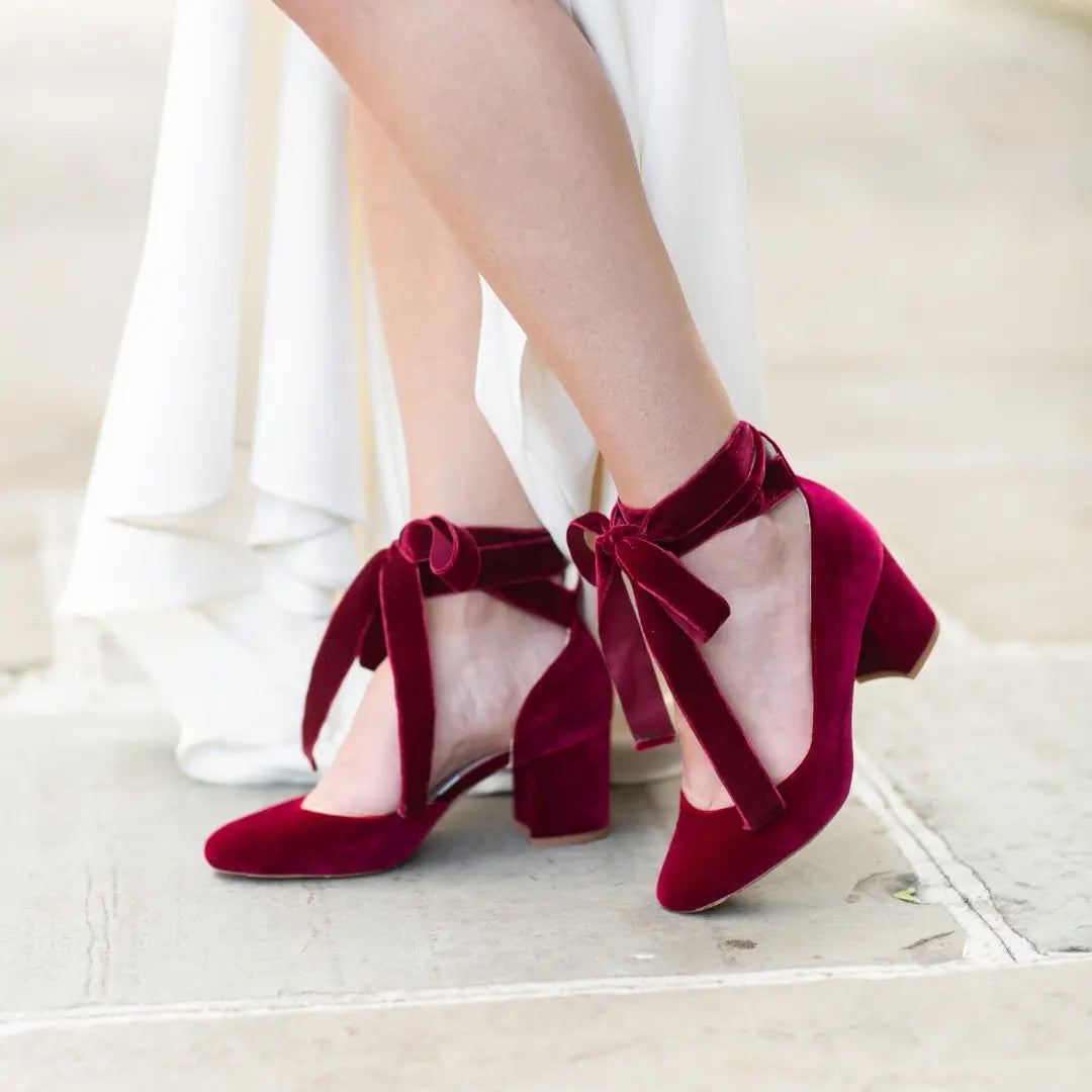 Bridal Red BriDal Shoes – detail shot