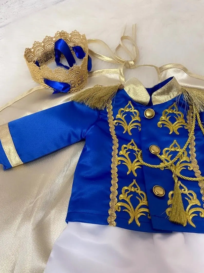 Baby Boy Prince costume birthday – side view