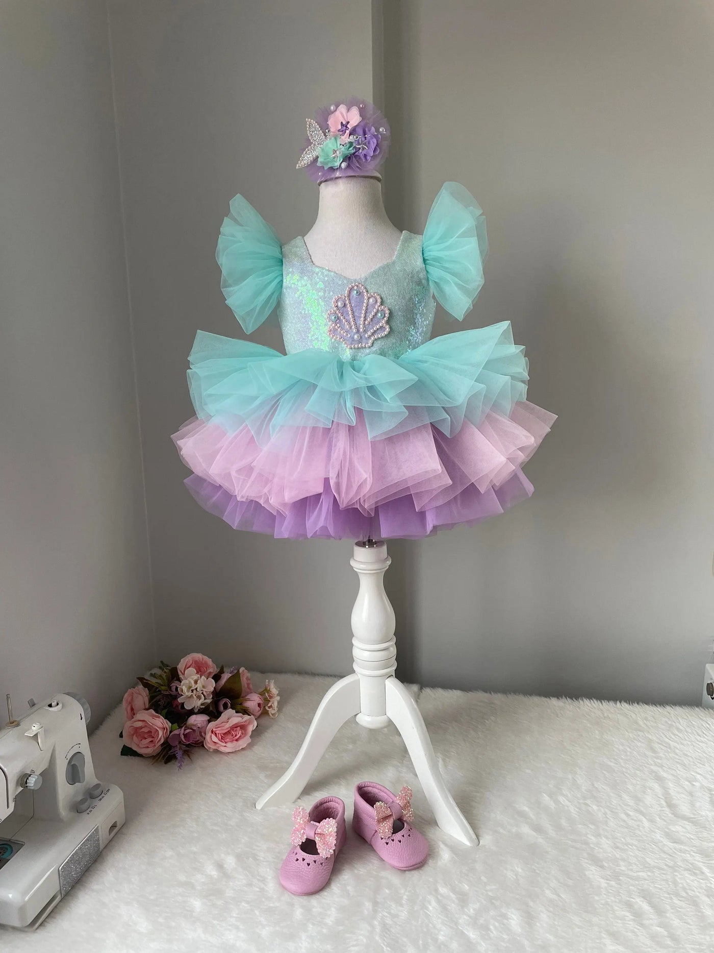 Baby Girl Dress ,Girl Tutu Dress,Toddler Party Dress HELENA for birthdays