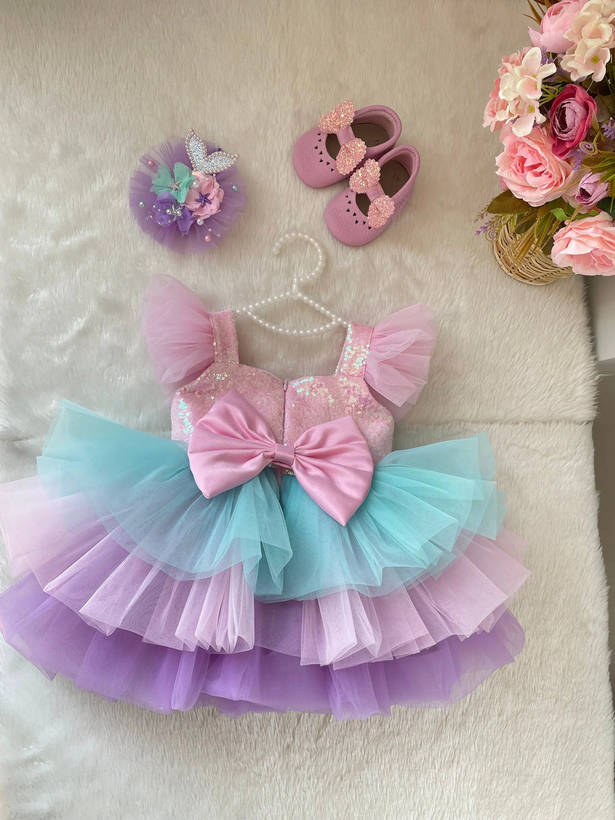 Baby Girl Dress ,Girl Tutu Dress,Toddler Party Dress HELENA – photo 8