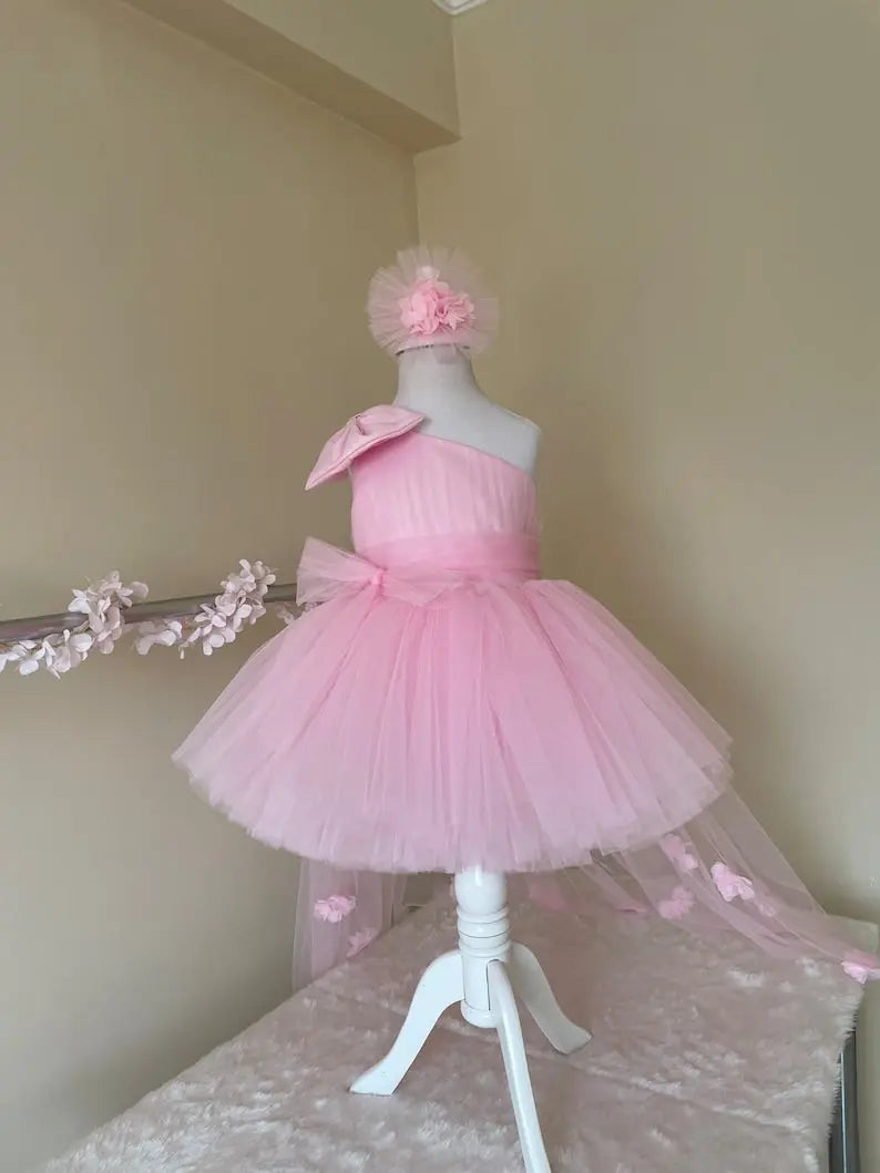 Baby Girl Dress ,Girl Tutu Dress,Toddler Party Dress – full outfit view