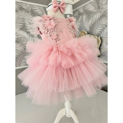 Baby Girl Dress pink newborn cemrestore