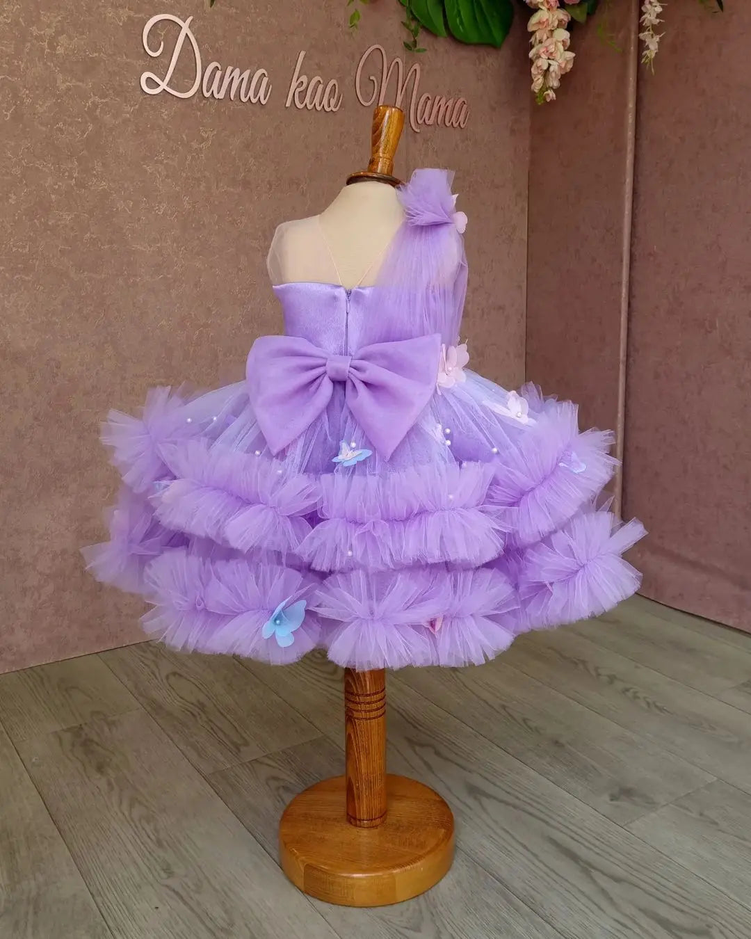 Baby Girl Photo Shoot lilacs – full outfit view