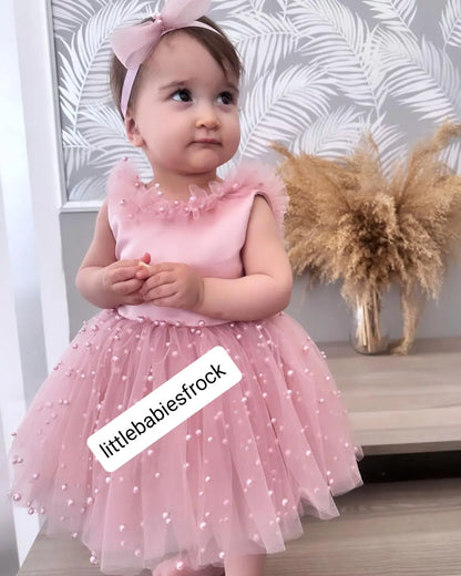 Baby Girl Photo Shoot pink dress cemrestore