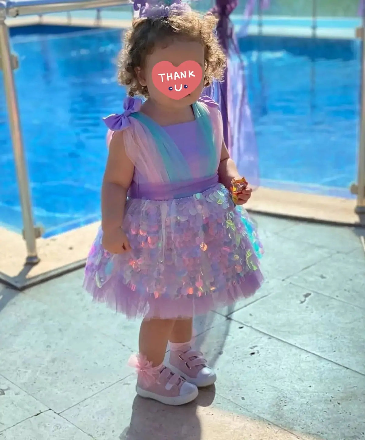 Baby Girl Photo Shoot, Personalized gifts pink – close-up