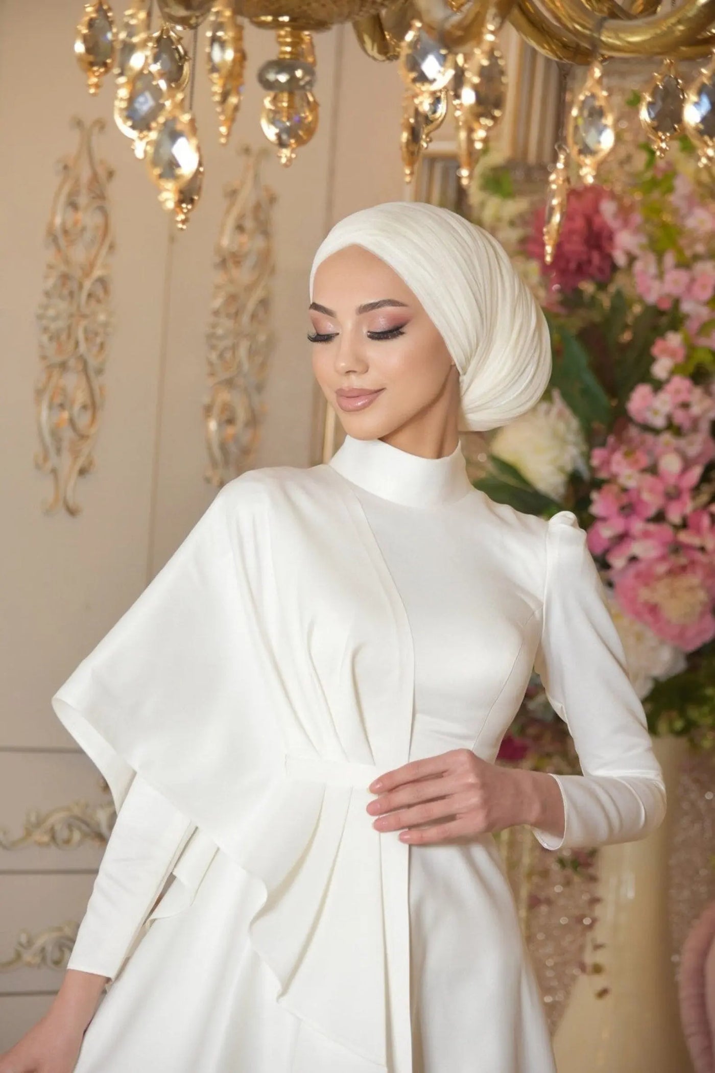 Bridal Boho Dress Chiffon – close-up