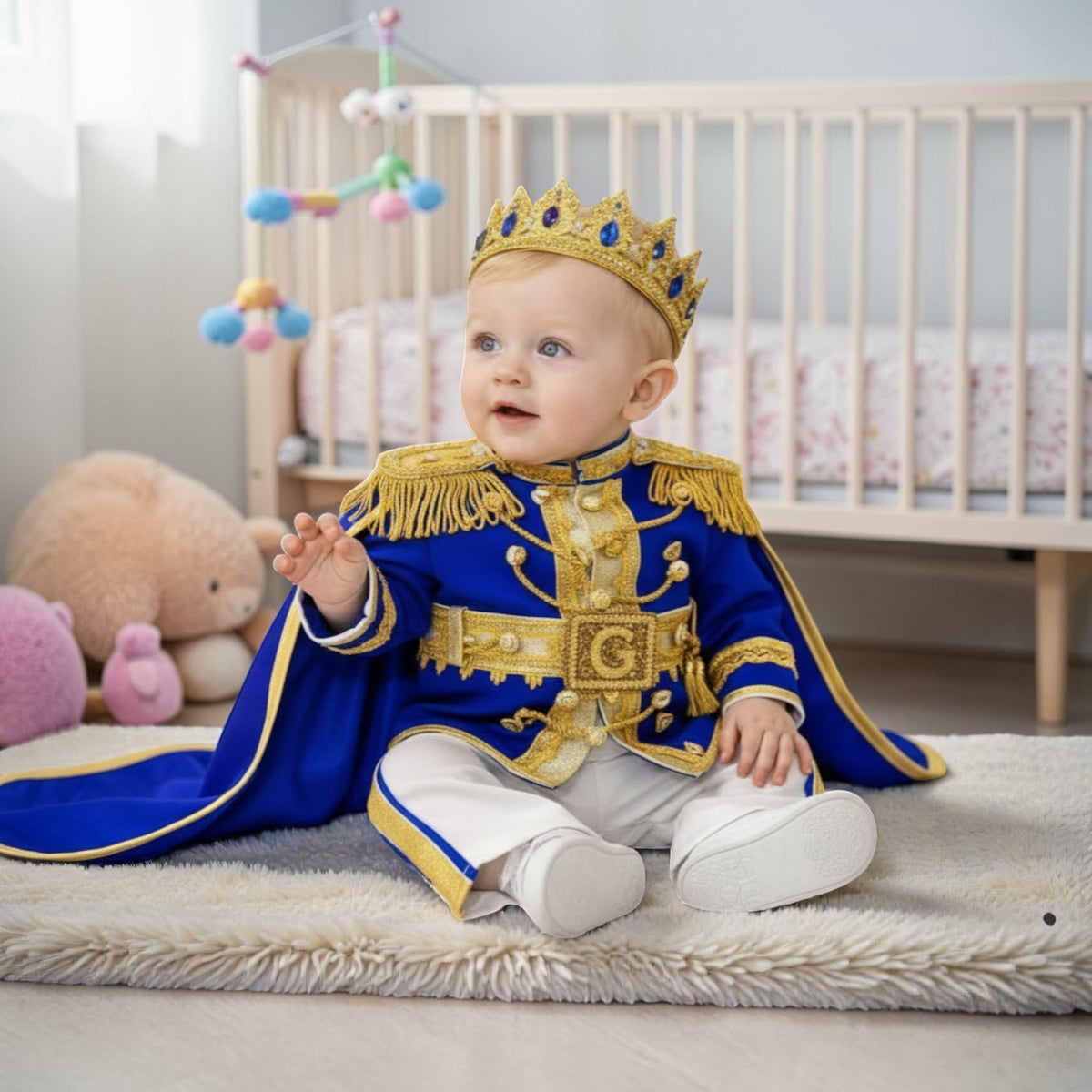 Royal Baby Boy Outfit Prince Costume Birthday Set – styled look