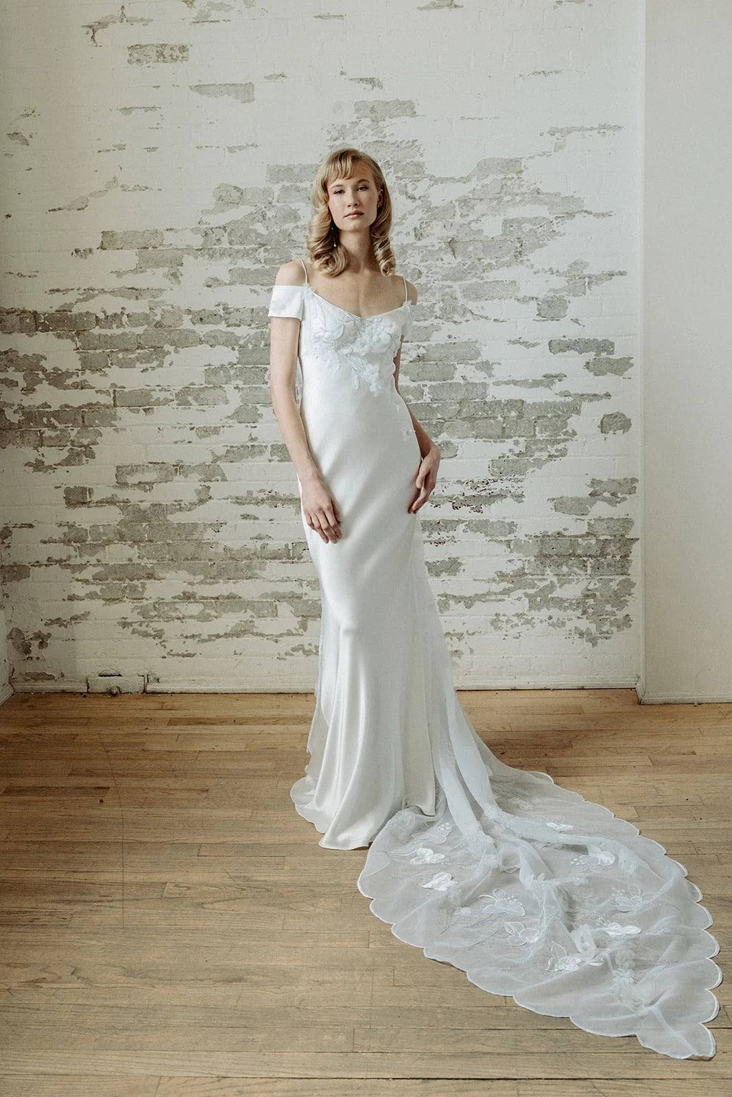 Amalia Sy8345 Satin Wedding Dress, luxury bridal gown, additional product image 6 by SimmiUnique