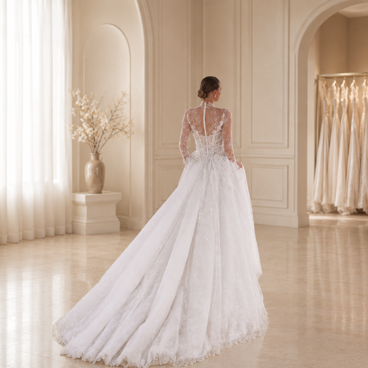Arabelle Wedding Dress, luxury bridal gown, additional product image 3 by SimmiUnique