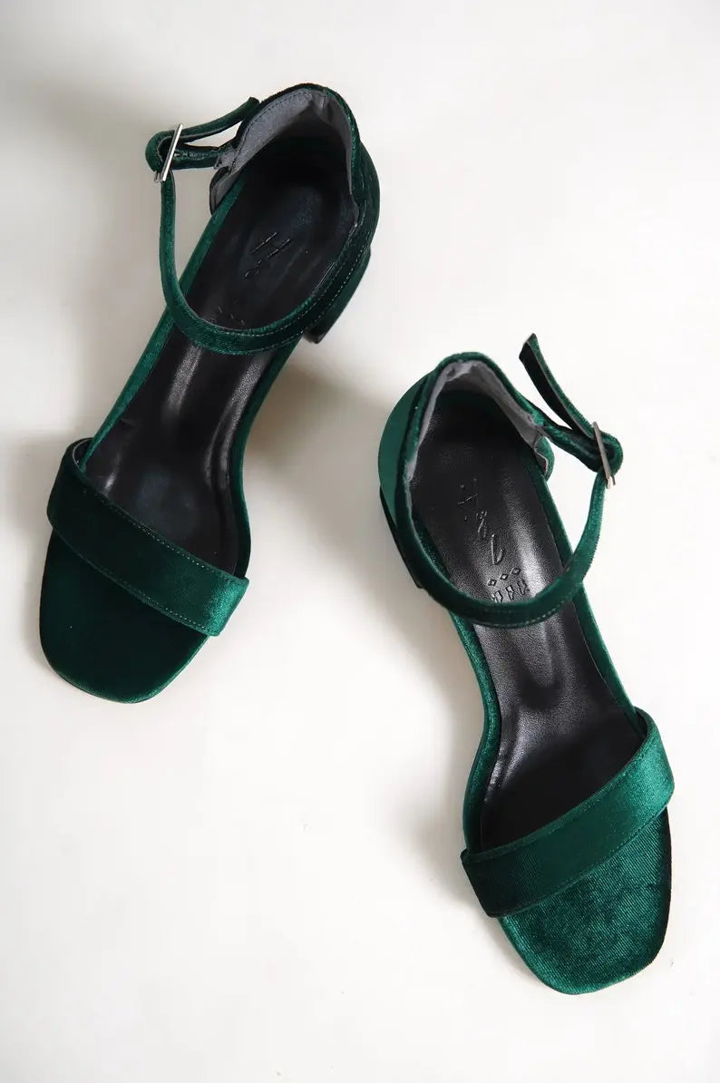 Dark Green Wedding Shoes – styled look
