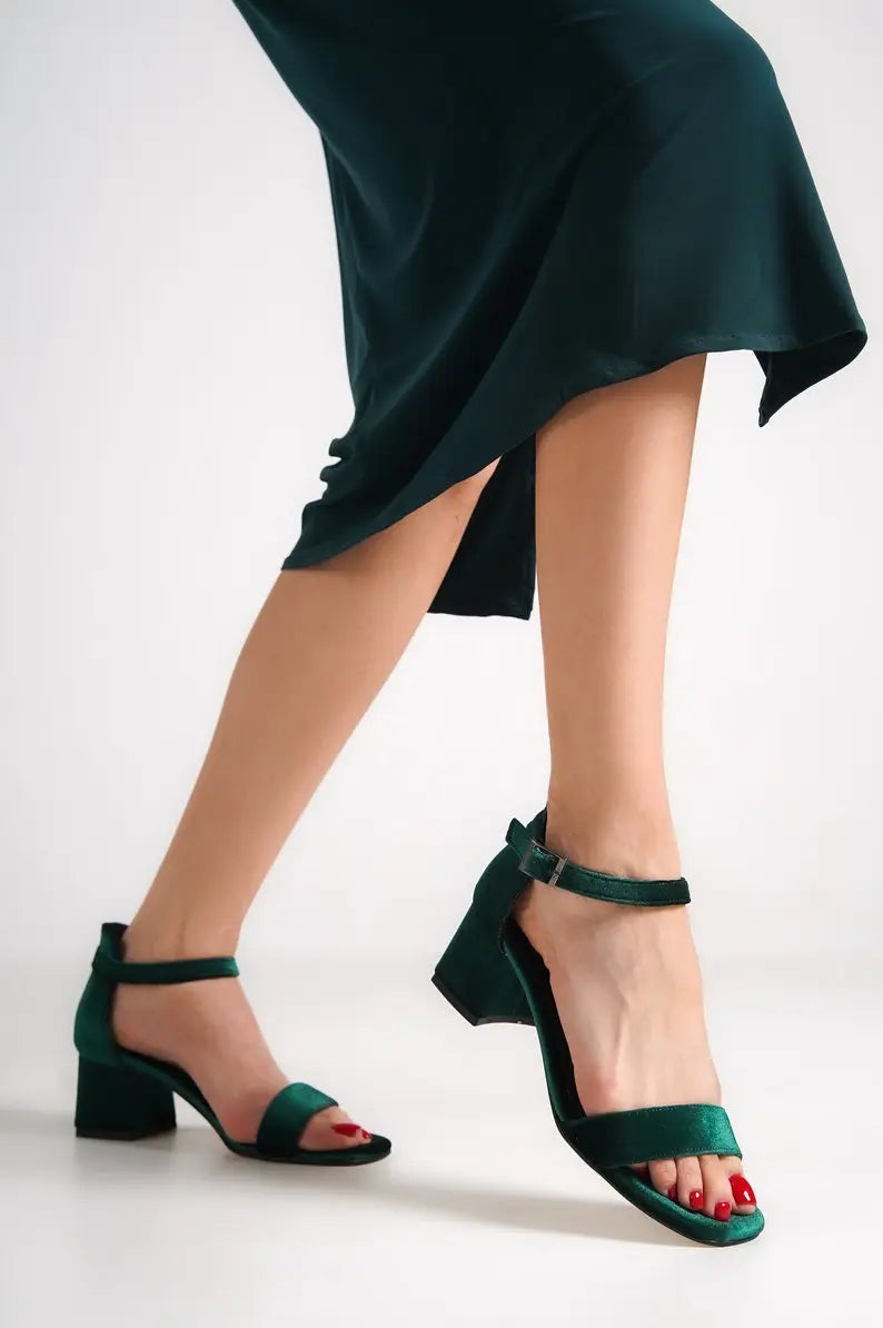 Dark Green Wedding Shoes – photo 7