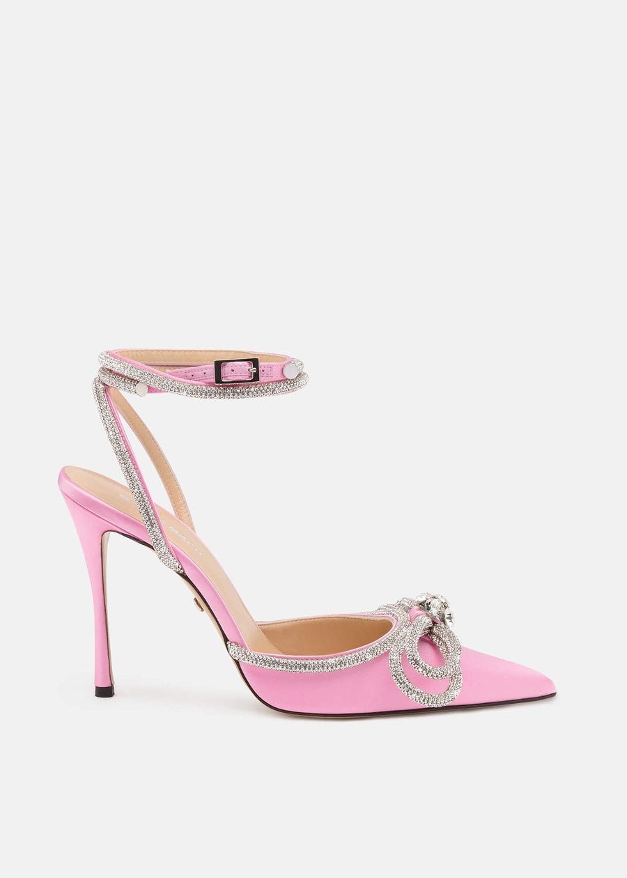 Elisa Pink Double Bow Pumps