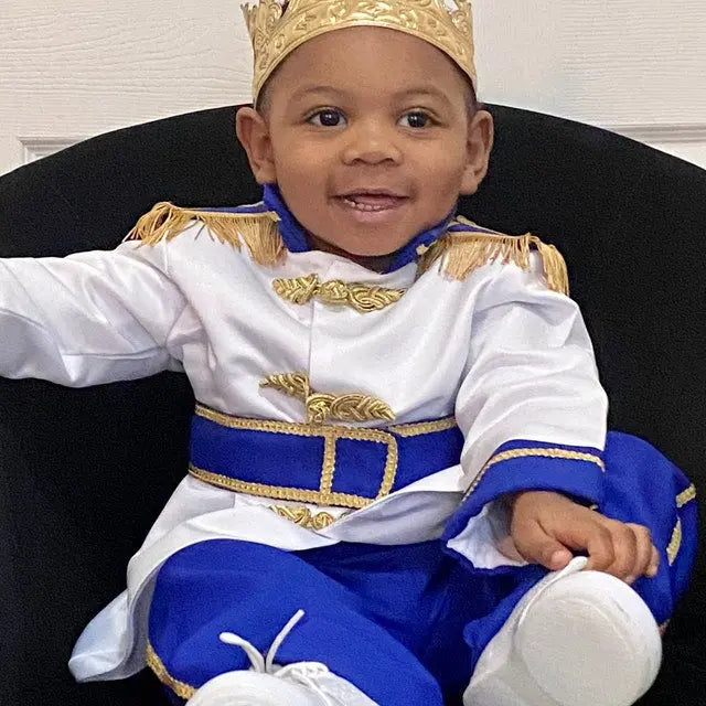 Fantasia Boys Kids Prince King Cosplay Fancy Dress blue – close-up